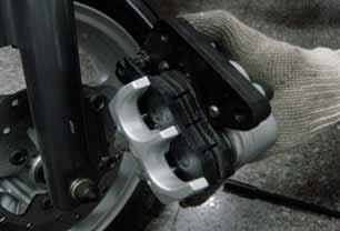 Brake Pad/Disk Replacement The brake pads must be replaced as a set to ensure the balance of the brake disk.