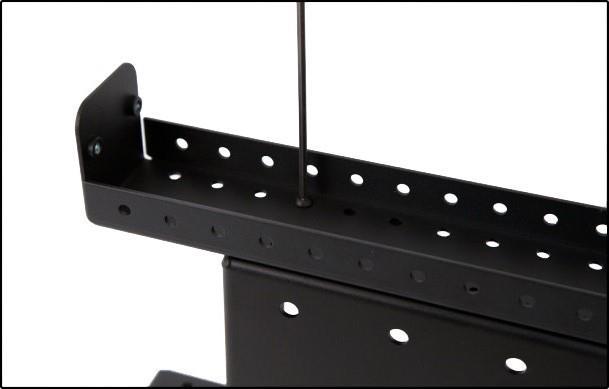 Assembling the TV Support System For these steps, you will need the following parts: (2) Top Support Brackets (2) Lift Columns (Labeled A & B) Screen Support Screen Back Plate (6) 6mm x