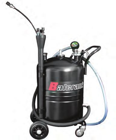 Used Fluid Equipment Evacuator Features Extract used oil and other fluids from any vehicle - safer, cleaner. No more stripped drain plugs. Great for cars, boats, motorcycles, and small engines.