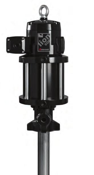 Grease Piston Pumps Lion 600-80:1 Pumps 1 A B D c DIMENSIONS INCHES (MM) 1450-008 A B C D 53 1/2 (1,371 mm) 45 1/2 (1,166 mm) 20 (516 mm) 20 (516 mm) 1450-009 2 (50 mm) 2 (50 mm) 33 1/2 (855 mm) 25