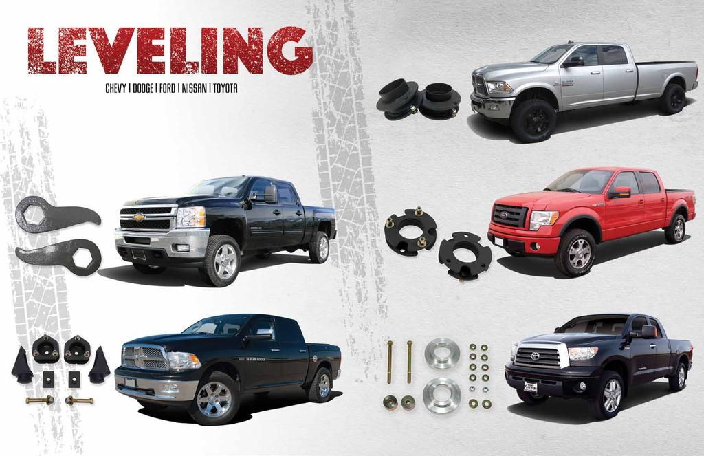 03-06 Dodge Ram 3500 4wd Front Leveling Kit Tuff Country EZ-Ride offers a wide selection of kits to level the front end with the rear end of your truck.