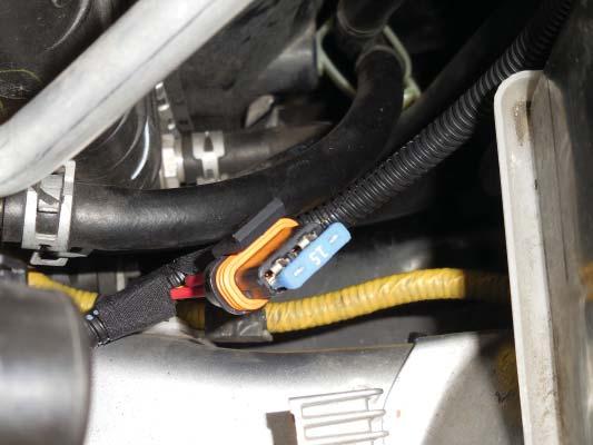 mounting the intercooler pump relay.