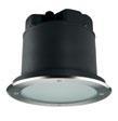 MEGAZIP ROUND STAINLESS-STEEL FRONT TRIM DOWNLIGHT ACID - ETCHED GLASS 44 S.5573.