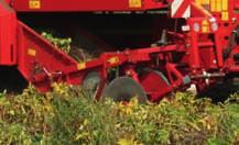 carrots (7 9) Windrow intake with centre share: with support wheels, hydraulically depth adjustment and