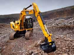 5 A JCB JS220 has cushioned boom and dipper ends to prevent shock loadings, protect your machine