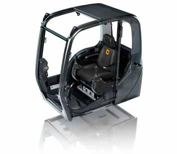1 JCB JS220 bonnet opens front-to-rear for easy and safe engine service access.
