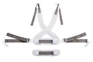 Butterfly harness other injuries: To prevent falls, strangulation or Tighten the seatbelt portion of