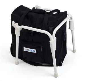 Portability base with carry-bag To prevent falls and injuries: The portable base is intended for travel use only and should not be
