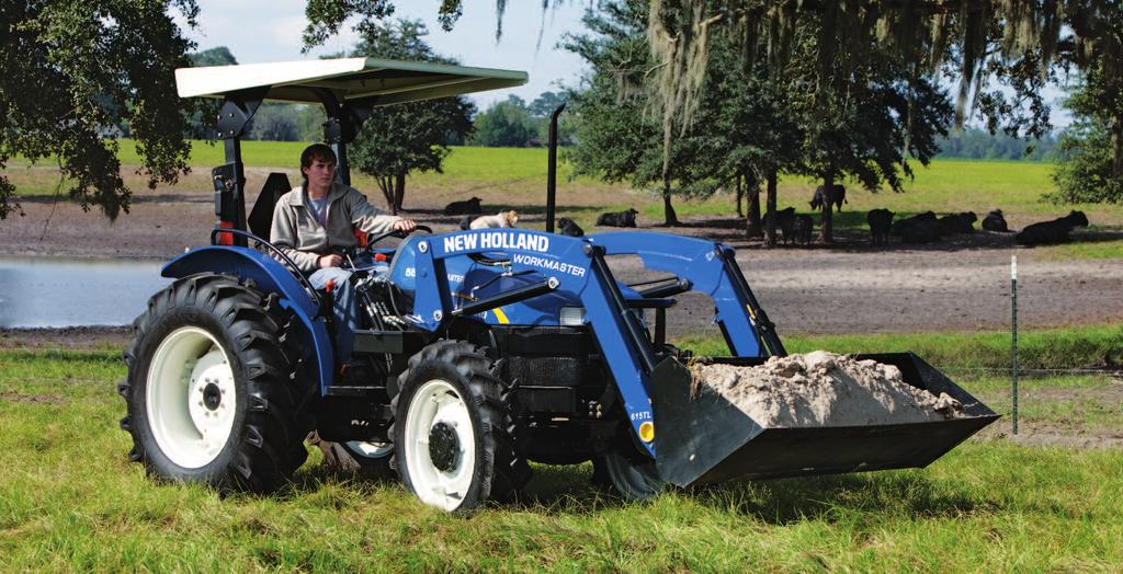 WORKMASTER Tractors Dependable power Available in 39 and 47 PTO horsepower, WORKMASTER tractors offer reliable power to handle a wide variety of chores.