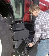 access, make it easy to change cab air filters, clean
