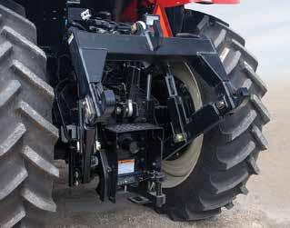 or without the need of a second operator. Three-point hitch with draft load sensing maintains a consistent implement depth that is ideal for hard working applications such as tillage.