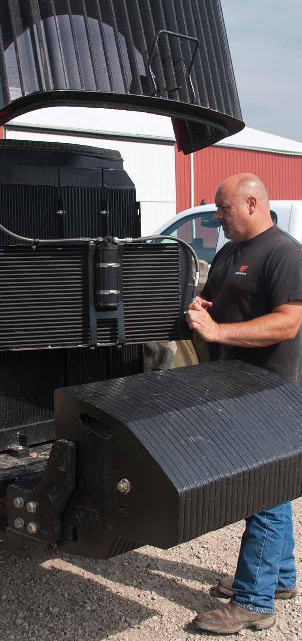 An aspirated pre-cleaner in front of the air-cleaner housing extends service intervals of the filter in even the dirtiest conditions.