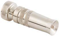 Water Guns & Nozzles 12 Top quality nozzles in natural brass or nickle-plated brass.
