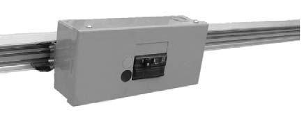 Units can be supplied with mounting plate only to allow installation of snap-on breakers in the field. Optional factory-installed receptacles can be added.