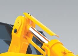 prevent excessire wear and tear when digging into  High-rigidity frames Front and rear frames are designed