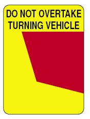 3. Warning Pattern 3.1 Warning pattern must meet Vehicles Standards Bulletin 12 (VSB 12) and shall consist of diagonal stripes at least 150mm wide alternately coloured - red and yellow.