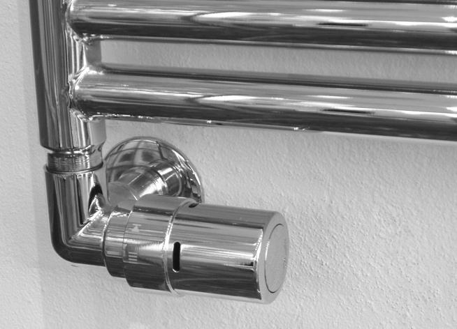 and bathroom towel rails Application The new X-tra Collection is a TRV specially designed for towel rails and designer radiators.