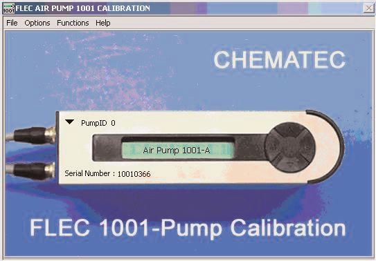 Using the calibration program the pump can be calibrated to any required accuracy within the resolution of the AD converter (± 1AD unit) using a narrow flow interval.