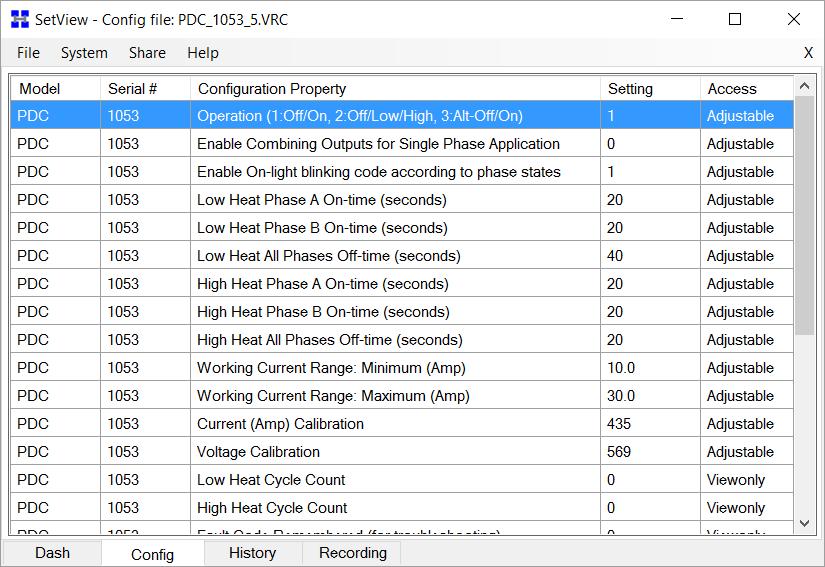 Sharing files via email If you have made a recording and/or done a synchronize which will read the PDC configuration, you can easily share these files with others via email (menu > Share).