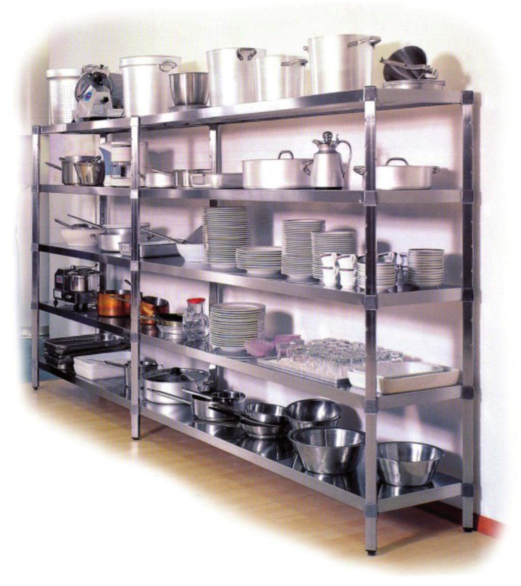 The company s flexible, expert approach ensures long-lasting product quality. The joint system used in the Balboni Inox shelving allows quick and easy assembly, without any special equipment required.