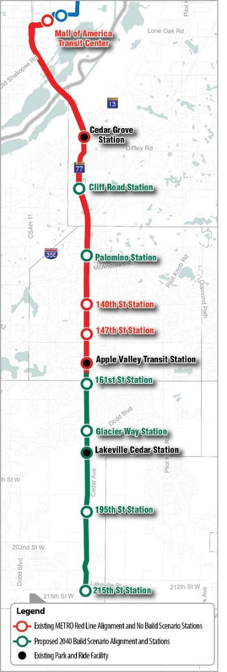 Executive Summary In 2013, the Twin Cities metropolitan area s first bus rapid transit (BRT) line, the METRO Red Line, began station-tostation bus service between the Mall of America Station and the