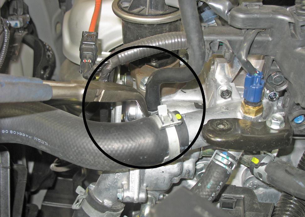 Be sure to capture any lost coolant in a clean container.