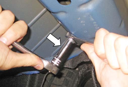 Install four (4) rivet nuts (P/N: 95105A191) using the supplied bolt (P/N: 500224) and nut (P/N: 90592A024) from the rivet nut