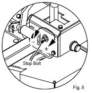 To adjust deck position loosen the bolt on the deck hanger bracket and move bolt in the slot either up or down depending which way you need to move the deck.