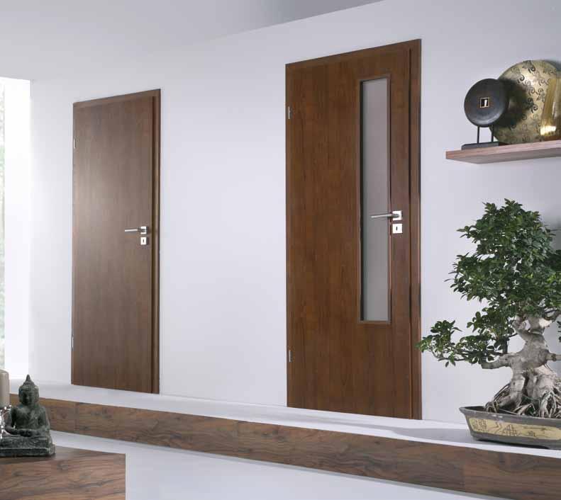 DECO interior door leaves TECHNICAL SPECIFICATION LEAF STRUCTURE rebated system a wooden rail and stile set topped with two flush HDF boards, the core made of a honeycomb-like stabilizing layer