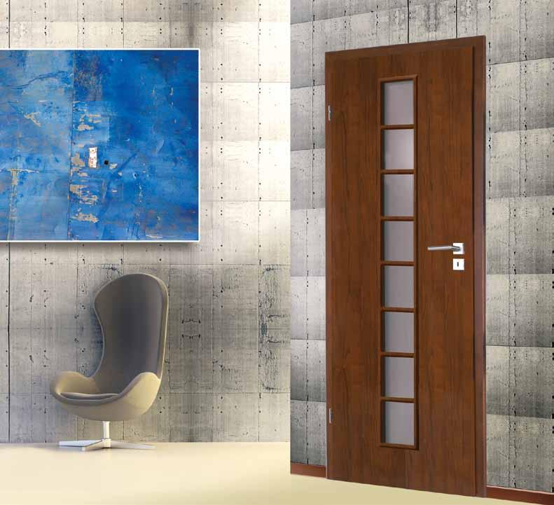 DECO Lux soft Vario interior door leaves TECHNICAL SPECIFICATION NEW LEAF STRUCTURE rebated system a wooden rail and stile set topped with two flush HDF boards, covered with a natural veneer finish,