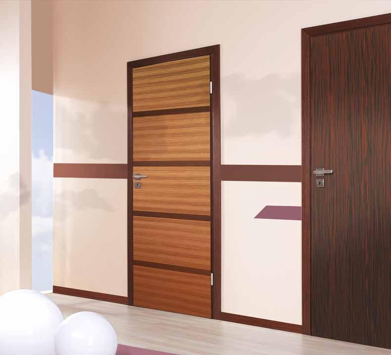 BUENO interior door leaves TECHNICAL SPECIFICATION LEAF STRUCTURE rebated system a wooden rail and stile set topped with two flush HDF boards, the core made of a honeycomb-like stabilizing layer