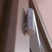 key-operated, for a cylinder lock or a bathroom privacy lock GLAZING tempered glass in the colour of white