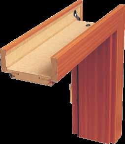 DOOR FRAMES SYSTEM DIN adjustable for symbol range in mm ECO TOP (INTER- AMBER) top resist wood look-alike foil laminated LAMISTONE SILKSTONE GRAVISTONE wood lookalike laminate for rebated door