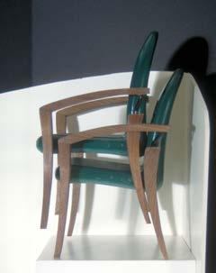 Form and Function pair of Stacking Chairs identical