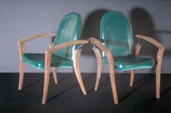 hardwood finish Stacking Chair Gunlocke Furniture