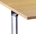 Slab Ended Boardroom Table, 36mm Top And Legs With 25mm Modesty Panel W4000 x