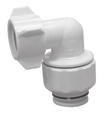 100PSI@150 F, 45PSI@180 F Female Garden Hose Adapter CTS x FGH Push On Fittings C76806 1/2 x 3/4