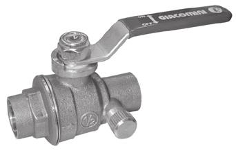water supply uses Ball Valves Solvent ends comply with ASTM 2466 Threaded ends comply with ANSI B2.