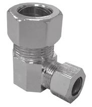 Chrome Plated Compression Fittings Compression x FIP Elbow Chrome Plated Compression Nut Style 70 Compression x MIP Elbow Style 69 PART NO.