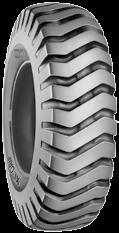 The tire features a strong casing made of a specially formulated tread compound in addition to optimized tie