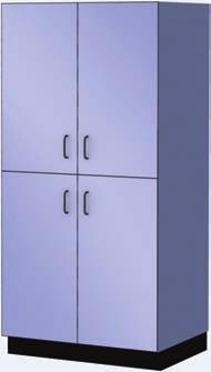 doors below 6 adjustable shelves @ 72" H 8 adjustable shelves @ 84" H Split Doors Split