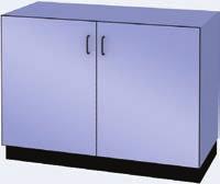 25" one or more #2162 sink base cabinets each with 6" apron, 2 doors, removable back black interior can be customized to project requirements, contact your authorized LSI dealer