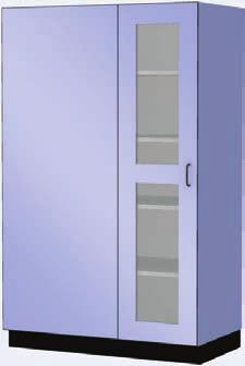 shelves @ 72" H 10 adjustable shelves @ 84" H Blind, Open Blind, Door Blind, Framed Glass