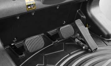 ergonomic seat provides great operator comfort