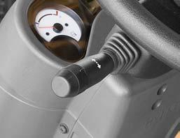 Operator friendly gauges and waterresistant monitor panel Parking brake lamp Directional