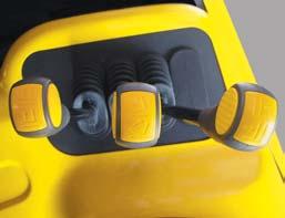 gauge Hour meter Engine check lamp Seat belt warning OPS warning Easy and safe shift