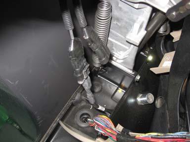 Connect the Steering Wheel Encoder cable to one of the AutoTrac Steering Wheel Encoder connectors that were disconnected from the John Deere AutoTrac harness as shown in Figure 6-56.