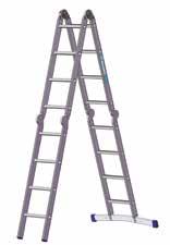 10 Multiple Hinge-Joint Ladders 981-6 981-2 Can be used variably NEW Six-joint ladder 4x3 as auxiliary scaffold unit 981-6 SIX-JOINT LADDER / CAR BOOT LADDER Number Stile Total length (m) Base