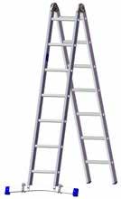 50 Robust joint technology High-quality workmanship, compactly stowable 981-6 SIX-JOINT LADDER AS AUXILIARY SCAFFOLD UNIT Number Stile Total length (m) Base stabiliser width (m) Weight (kg) 98100002
