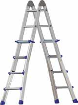 00 User-friendly with joint lock as stepladder With locking joint Curved 985 S TELESCOPIC LADDER S Number Single ladder length (m) Stepladder length (m) Weight (approx. kg) 98512002 4x3 1.84-2.96 1.